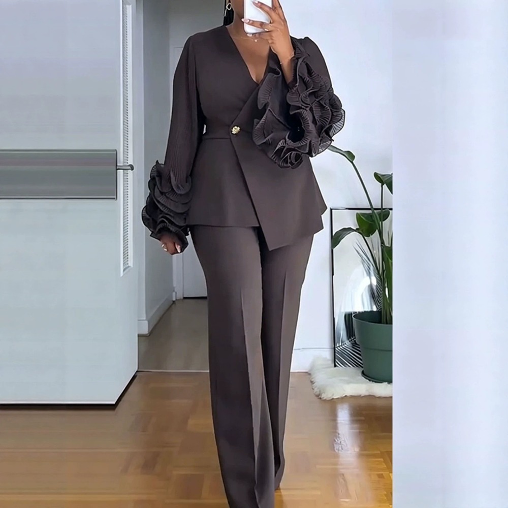 Women'S Formal Wear Suit - Zweiteiliger Hosenanzug für Damen, Blazer mit