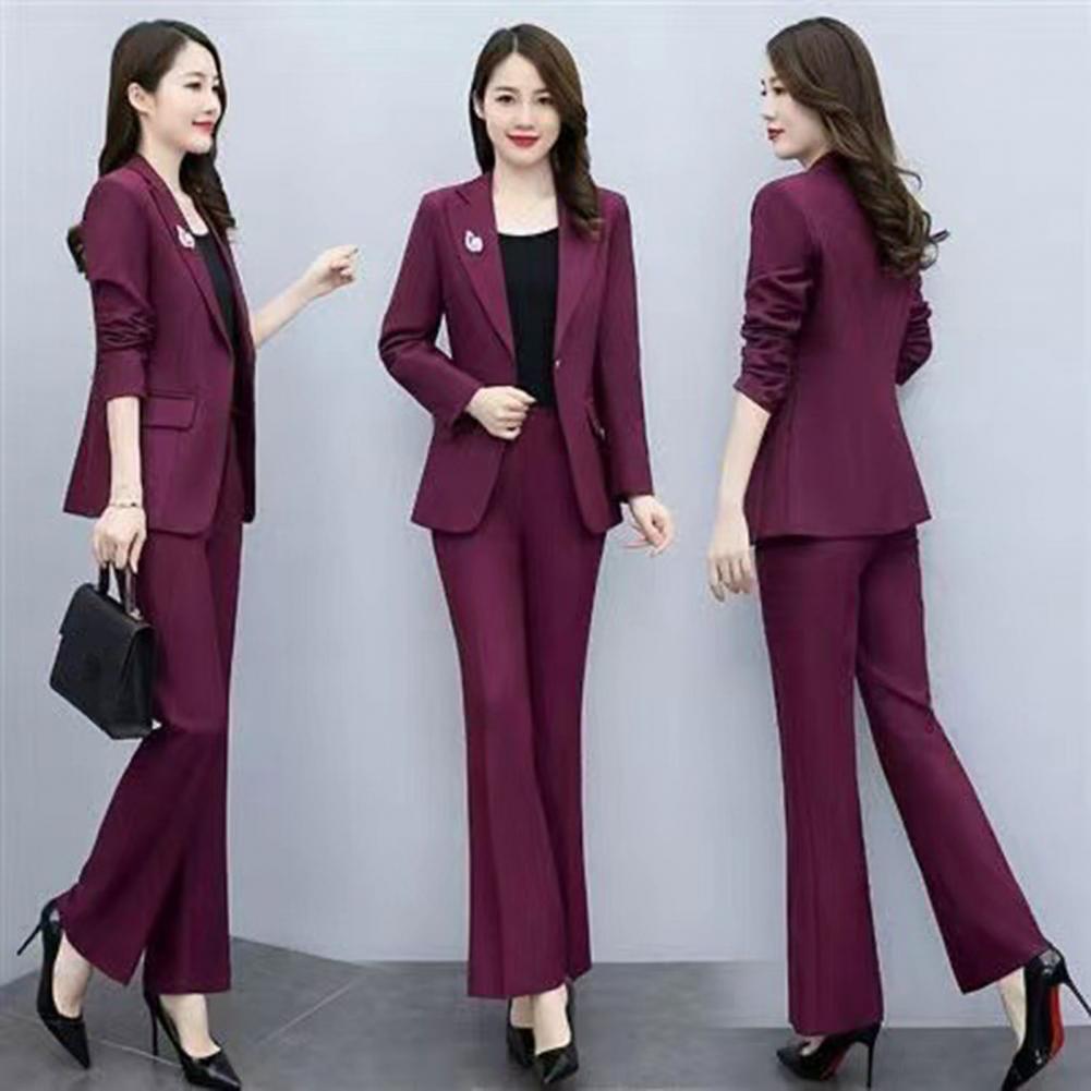 Women'S Formal Wear Suit - 2-teiliges Damen-Anzug-Set mit Formalem Mantel und