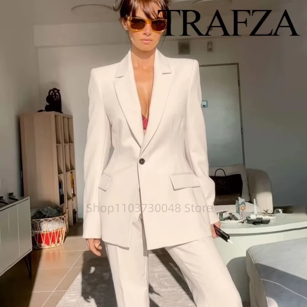 Women'S Formal Wear Suit - Modischer Büro-Damenanzug Blazer und Hose Formeller