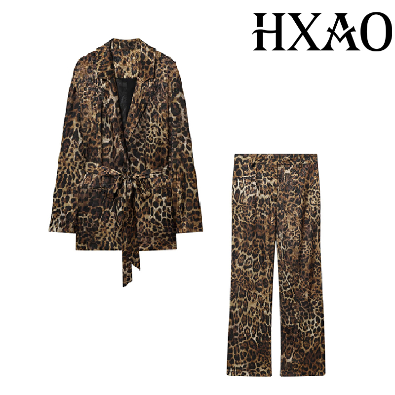 HXAO Leoparden-Hosen-Sets, 2-t – Women'S Formal Wear Suit Bewertung und Preis