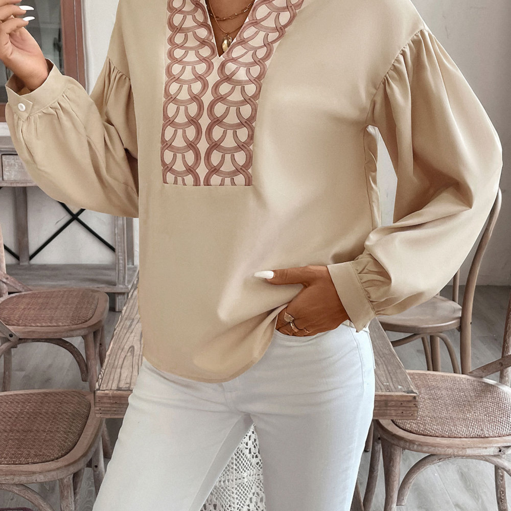 Schicke Retro-Damenbluse mit B – Women'S Elegant Formal Wear Bewertung und Preis