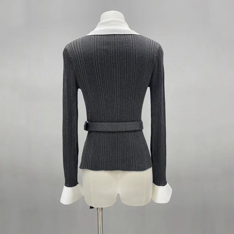 Kontrastfarbener, taillierter  – Women'S Formal Wear Cardigan Bewertung und Preis