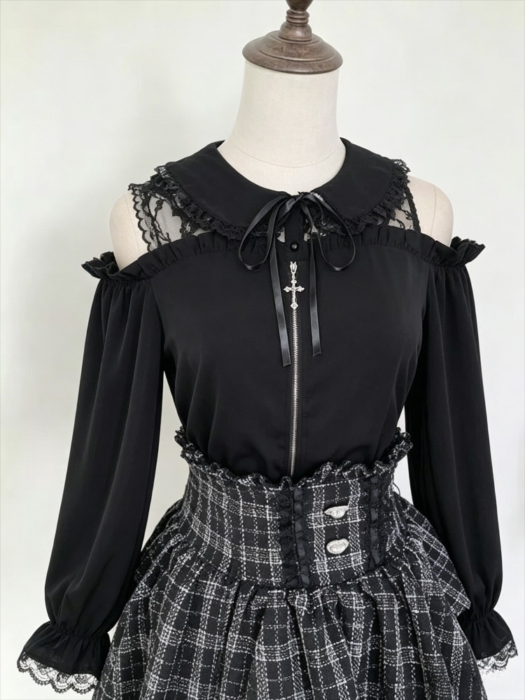Süße JK-Bluse für Damen, Japan – Women Formal Blouses For Evening Wear Bewertung und Preis